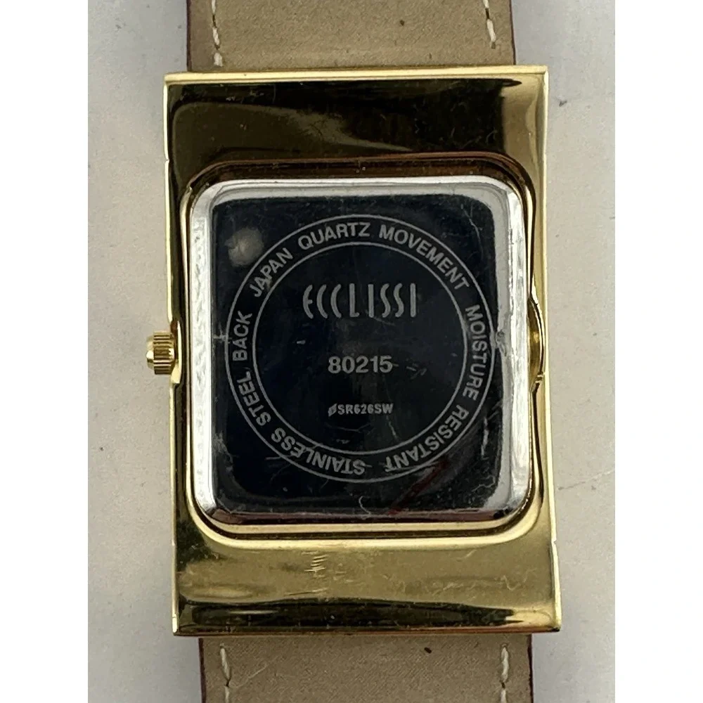 Ecclissi 80215 New Battery Gold Tone Ladies MOP‎ Watch 25MM 7